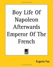 Front cover of The boy life of Napoleon by Eugénie Foa