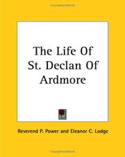 Front cover of The Life Of St. Declan Of Ardmore by Patrick Power