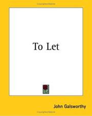 Cover of To Let by John Galsworthy