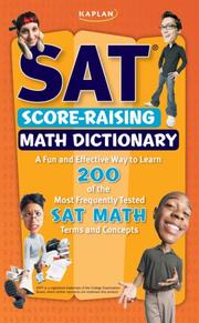 Front cover of Kaplan SAT Score-Raising Math Dictionary by Jeanine Le Ny