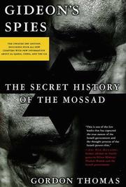 Cover of Gideon's spies by Gordon Thomas
