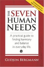 Cover of The Seven Human Needs by Gudjon Bergmann