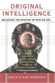 Cover of Original Intelligence by David Premack