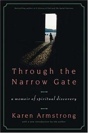 Cover of Through the narrow gate by Karen Armstrong