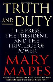 Cover of Truth and duty by Mary Mapes