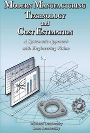 Front cover of Modern manufacturing technology & cost estimation by Michael Lembersky 