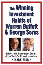 Front cover of Winning Investment Habits of Warren Buffett and George Soros by Mark Tier