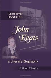 Cover of John Keats by Albert Elmer Hancock