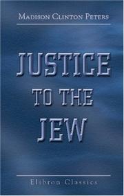 Cover of Justice to the Jew by Madison Clinton Peters