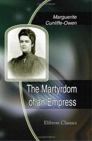 Cover of The martyrdom of an empress by Marguerite Cunliffe-Owen