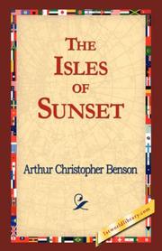 Front cover of The Isles of Sunset by Arthur Christopher Benson