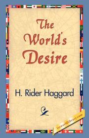 Front cover of The world's desire by H. Rider Haggard