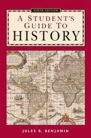 Front cover of A student's guide to history by Jules R. Benjamin