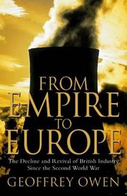 Front cover of From Empire to Europe by Geoffrey Owen
