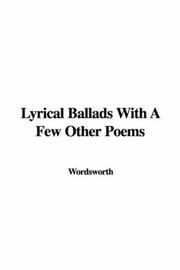 Front cover of Lyrical ballads by William Wordsworth