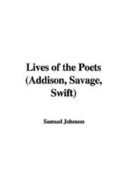 Front cover of Lives of the Poets by Samuel Johnson