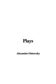 Cover of Plays by Alexander Ostrovsky