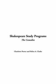 Cover of Shakespeare Study Programs by Charlotte Porter