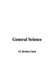 Cover of General Science by Bertha M. Clark