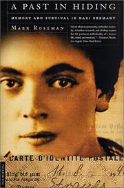 Cover of A Past in Hiding by Mark Roseman