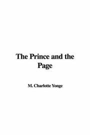 Front cover of The Prince and the Page by Mary Charlotte Yonge