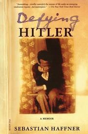 Cover of Defying Hitler by Sebastian Haffner