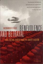 Cover of Benevolence and betrayal by Alexander Stille