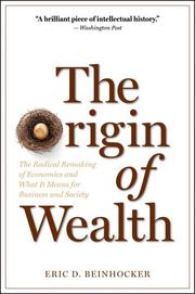 Cover of Origin of Wealth by Eric D. Beinhocker