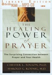Front cover of Healing Power of Prayer, The by Ph.D., Chester Tolson