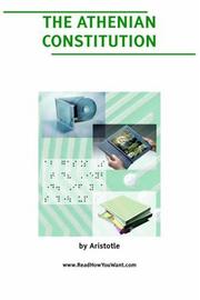 Cover of Athenian Constitution, The by Aristotle