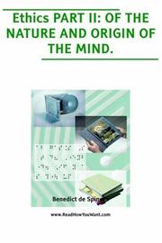 Cover of Ethics by Benedictus de Spinoza