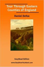 Front cover of Tour Through Eastern Counties of England by Daniel Defoe