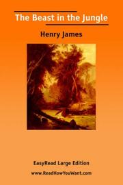 Cover of Beast in the Jungle by Henry James
