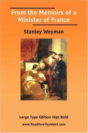 Cover of >From the Memoirs of a Minister of France by Stanley John Weymann