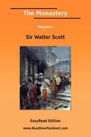 Front cover of The Monastery by Sir Walter Scott