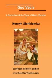 Cover of Quo Vadis by Henryk Sienkiewicz