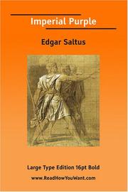 Cover of Imperial Purple by Edgar Saltus