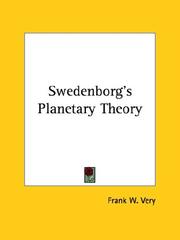 Front cover of Swedenborg's Planetary Theory by Frank W. Very