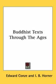 Cover of Buddhist Texts Through the Ages by Unknown