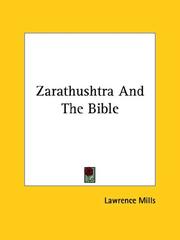 Front cover of Zarathushtra And The Bible by Lawrence Mills