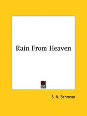 Cover of Rain from heaven by S. N. Behrman