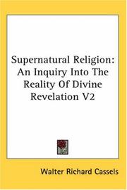 Front cover of Supernatural religion by Walter Richard Cassels