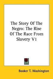 Front cover of The story of the Negro by Booker T. Washington