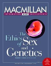 Front cover of The ethics of sex and genetics by Warren T. Reich