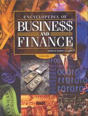 Front cover of Encyclopedia of busine[ss] and finance by Unknown