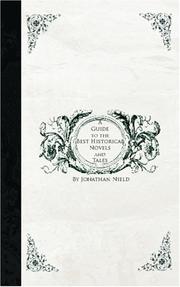 Front cover of A guide to the best historical novels and tales by Jonathan Nield
