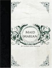 Front cover of Maid Marian by Thomas Love Peacock