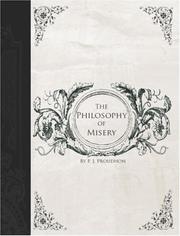 Front cover of Système des contradictions économiques, ou, Philosophie de la misère by P.-J. Proudhon