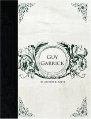 Cover of Guy Garrick by Arthur B. Reeve