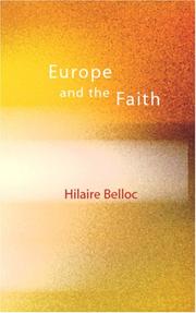 Front cover of Europe and the Faith by Hilaire Belloc